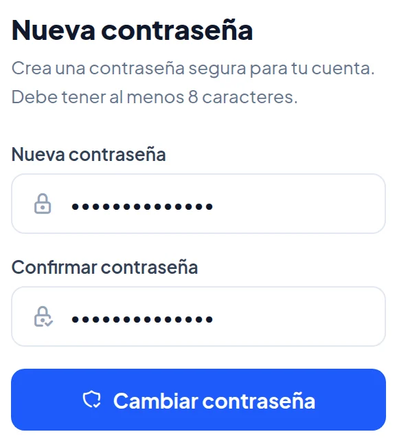 La misma página en el teléfono.